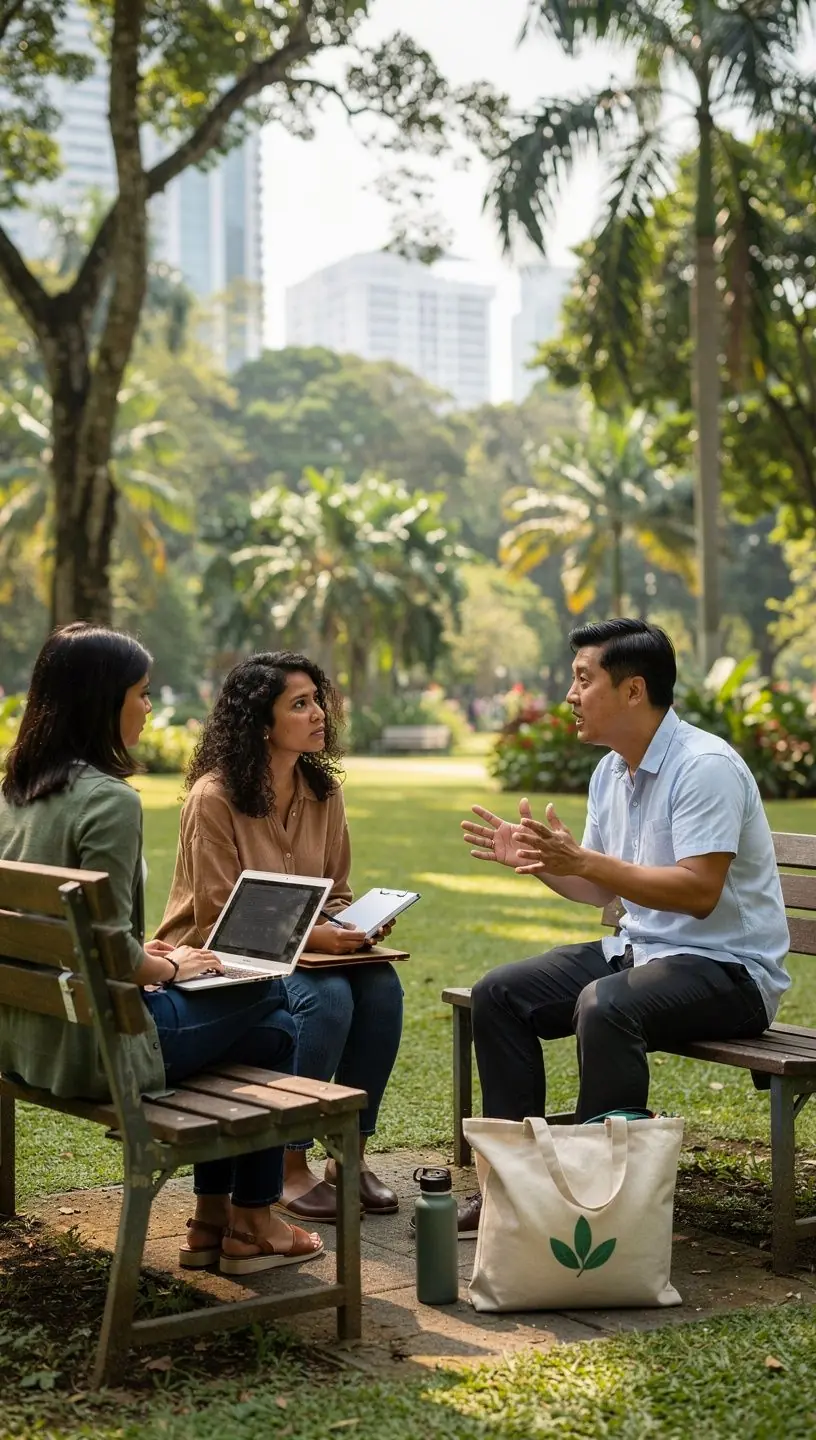 Modern office environment