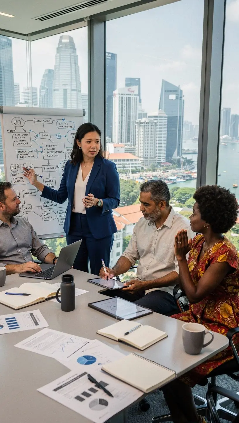 Professional team collaboration